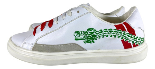 Tenis Ay Guey Por Oni Hombre De Moda Blanco Tipo Piel 