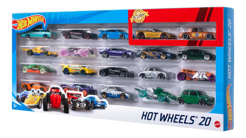 Hot Wheels Caja Especial X 20 Autos Escala 1:64 Mattel