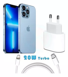 Carregador Turbo 20w Para iPhone 7 8 Plus X Xr 11 12 Pro Max