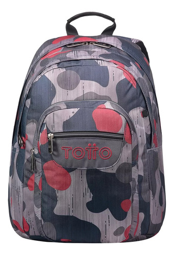 Bolso Morral Escolar Laptop 14 Totto Ecole Lapiz  Gris  4y6