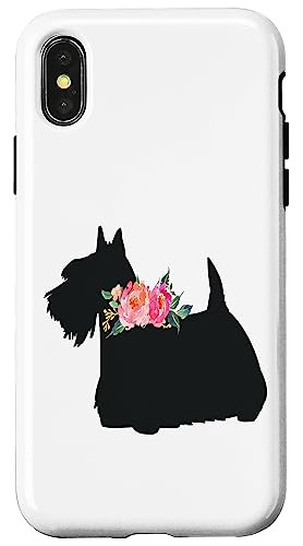 Funda Para iPhone X/xs Scottish Terrier Scottie Dog With Flo