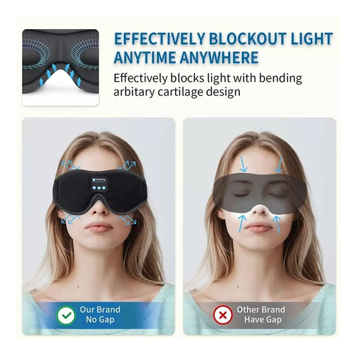 Máscara For Dormir Con Auriculares Bluetooth 5.0