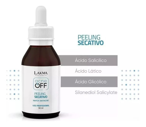 Acné Off Lakma Peeling Facial Seco - 50ml