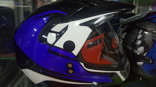 Reglamentario Casco Reglamentario Spark Tipo Cross Con Visor