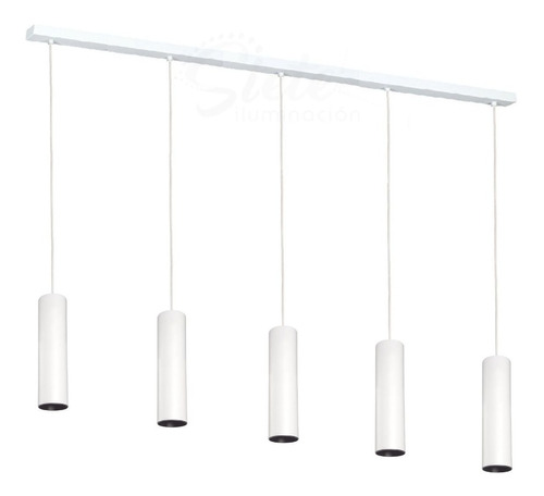 Barral Plafón Colgante 5 Luces Led 7w Moderno Minimalista 