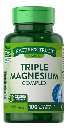 Triple Magnesio Complex - 100 Cap Gluten Free. Agronewen