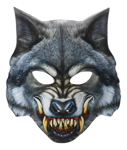 Máscara Animal, Máscara De Cabeça De Lobo Máscara