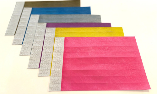 Pulseras Identificación Tyvek Sin Impresión 1.500 Unidades