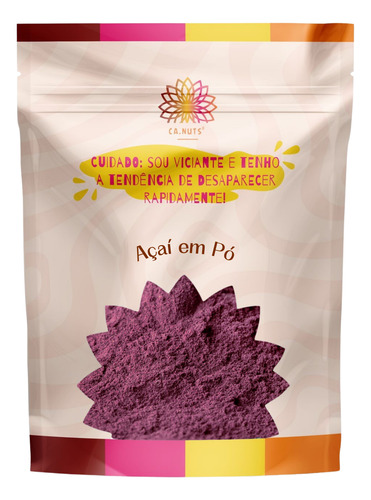 1 Kg Açaí Em Pó Desidratado Premium | Marca Ca.nuts