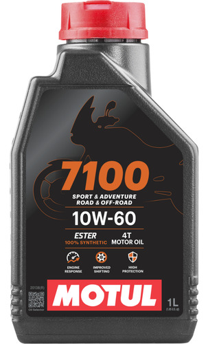 Aceite De Motor A Gasolina 4 Tiempos Motul 7100 10w60 4l