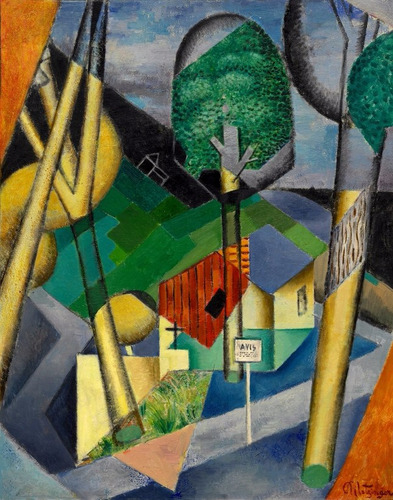 Imagem 1 de 1 de Poster Foto Hd Jean Metzinger 60x75cm Gravura Obra Paisagem