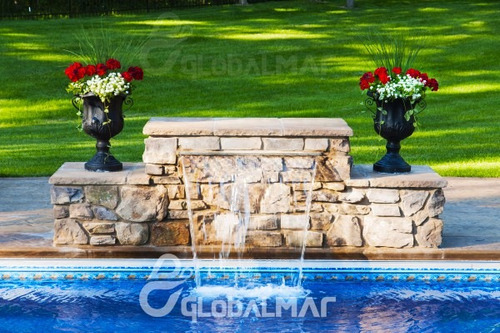 Cascata Piscina Embutir Parede 40cm Promoção Pronta Entrega