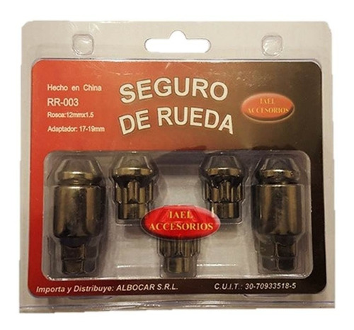 Tuercas Bulon Antirrobo Rr003 Ford Scape / Granada Maranello