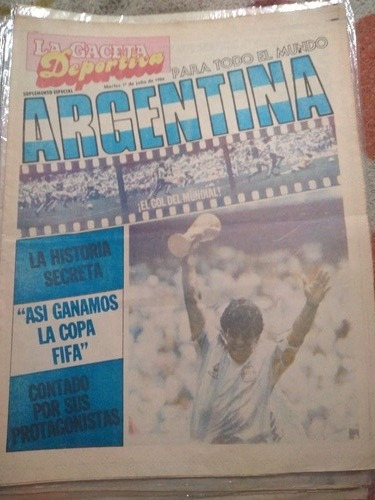 Diario La Gaceta Maradona 1 7  1986 Mundial 