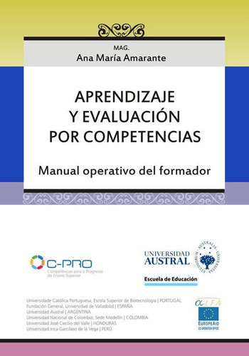 Aprendizaje Y Evaluación Por Competencias, De Ana María Amarante. Editorial Miño Y Dávila Editores, Tapa Blanda En Español, 2011