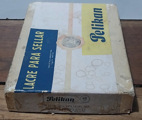 Antigua Caja De Lacre Para Sellar Pelikan. Años 70. (Usado)