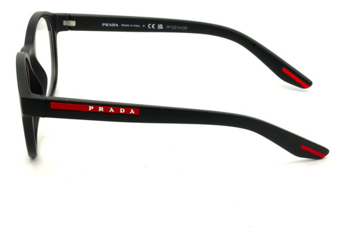 Óculos De Grau Prada Linea Rossa Preto Fosco Vps07p Dg0-1o1 145 Mm Preto