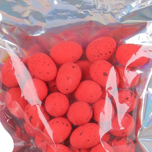 50 Piezas De Huevos Artificiales De Espuma De Pascua, Rojo
