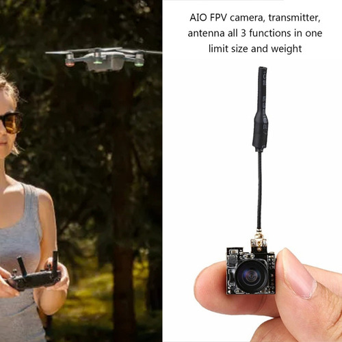 Qa Nuevo 5.8g Fpv Cámara S2 Osd Aio 800tvl Hd Micro Ntsc Pa
