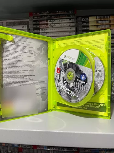 Jogo De Tiro Splinter Cell Blacklist Xbox 360 Midia Fisca Original