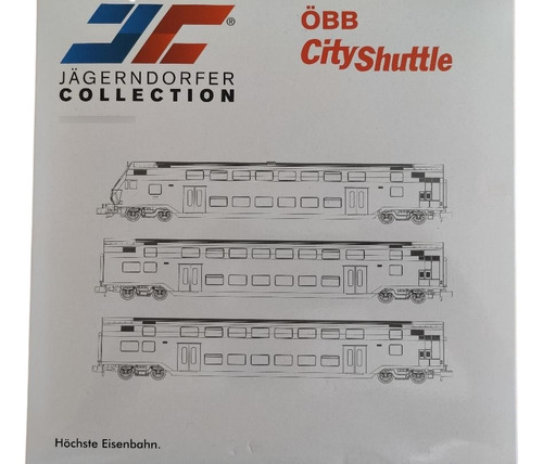 Set De 3 Vagones Jagerndorfer, Esc. N 60430 Obb City Shuttle