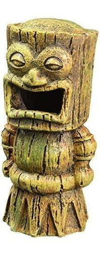 Acuario Decorativo Tikis Surtido De Resina Ornamento Pequeñ