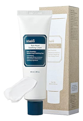 [dearklairs] Rich Moist Soothing Cream 80 Ml, Tamaño Más Gra