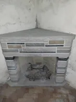 Comprar Hogar Esquinero Simil Piedra Y Estufa Simil Leños Sin Envio Blanco