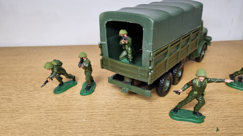 Soldados Dsg Britains Camión Militar Infantería Moderna Con Lona