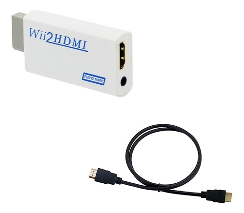 Convertidor Nintendo Wii A Hdmi + Cable Hd