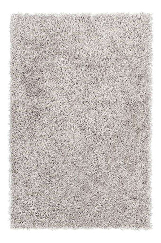 Tapete Galax Retangular Shaggy (100x150 Cm) Platina Cor Cinza