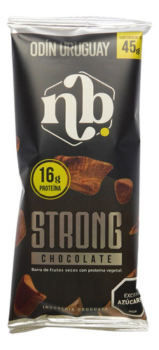 Barras De Proteína Strong Chocolate Natural Bars Caja X 12 