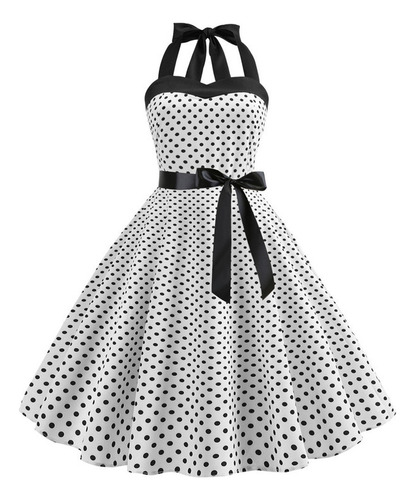 Vestido Halter, Estilo Gótico De Los Años 50 Y 60