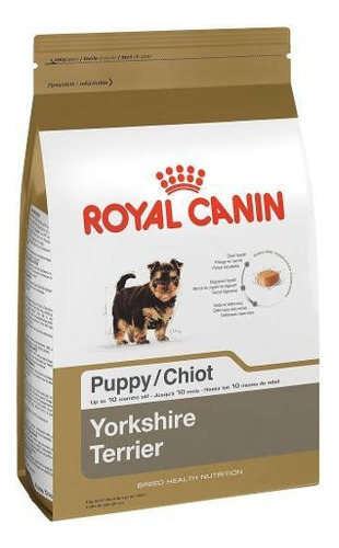 Alimento Royal Canin Breed Health Nutrition Yorkshire Terrier para cão filhote de raça pequena sabor mix em sacola de 1kg