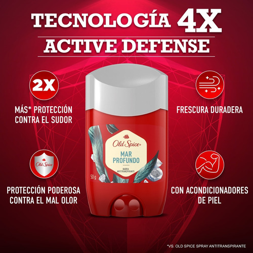 Antitranspirante En Barra Old Spice Mar Profundo 50 G Cítricas