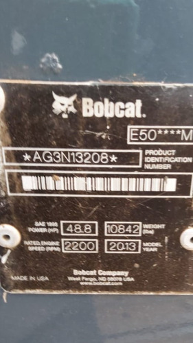 Mini Escavadeira Bobcat E50 2013 Toda Revisada E Pintada