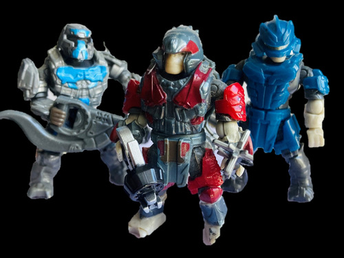 Mega Construx 3 Pack Brute Desterrados Halo Heroes Orginal (Usado)