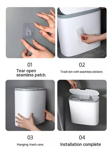 Automatic Waste Garbage Can With Smart Sensor, Bathroom