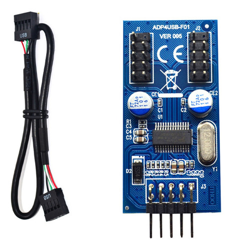 Z 2x Placa-mãe, Conector Usb De 9 Pinos Para 2 Placas
