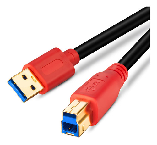 Cable Usb 3.0 A Macho A B Macho 10 Pies, Color Marron Qy Tip