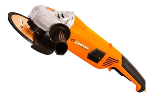 Amoladora angular Lüsqtoff AML2200-8 de 50 Hz color naranja 2200 W 220 V + accesorio
