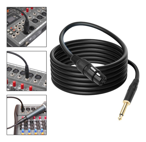 6.35 Mm Trs A Xlr Cable Cable Audio Audio Reducción De 10m