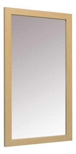 Espejo Decorativo P/colgar 30 X 60 Cm (ep3118/36) Marco Blanco/marrón