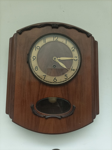 Reloj Antiguo De Pared, De Una Cuerda, Checoslovaco.