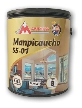 Pintura Paredes Blanco Y Colores B-55-01 Galón Manpica