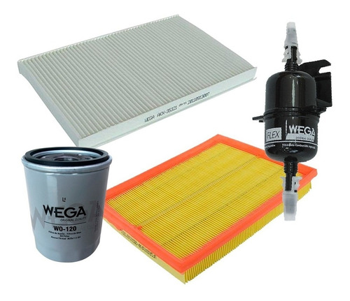 Kit Filtros+aceite 10w40 X4l + 4 Bujias  Fiat Siena Fire 1.4