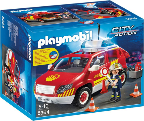 Playmobil - 5364 Auto De Bombero Azul