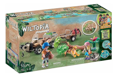 Playmobil Wiltopia Quadriciclo De Resgate Animais 71011