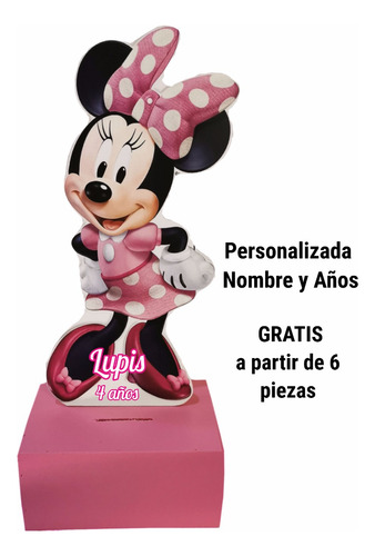 Minnie Mouse Alcancias Centro De Mesa 20pizas