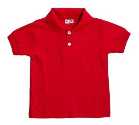 Chemise Escolar Roja Para Niño Bambino Tallas 2-8